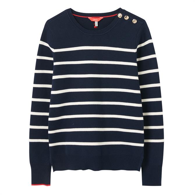 Joules Portlow Jumper With Button Shoulder Sweater